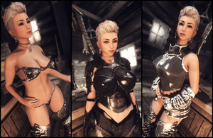 Sexy Ebony Armor Sets