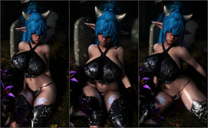 Sexy Ebony Armor Sets