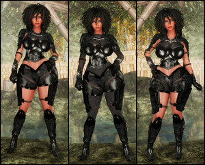 Sexy Ebony Armor Sets