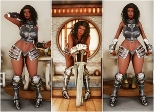 Sexy Ebony Armor Sets